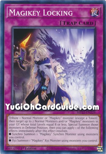 Yu-Gi-Oh Card: Magikey Locking