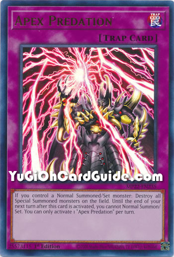 Yu-Gi-Oh Card: Apex Predation