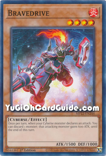 Yu-Gi-Oh Card: Bravedrive