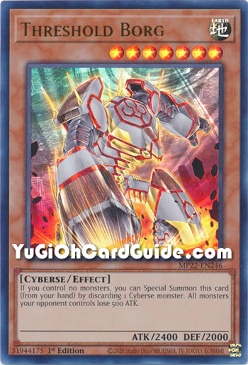 Yu-Gi-Oh Card: Threshold Borg