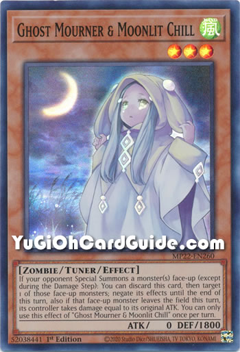 Yu-Gi-Oh Card: Ghost Mourner & Moonlit Chill
