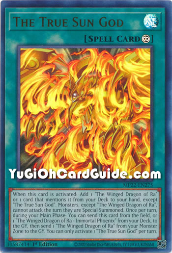 Yu-Gi-Oh Card: The True Sun God