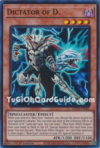 Yu-Gi-Oh Card: Dictator of D.