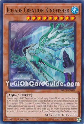 Yu-Gi-Oh Card: Icejade Creation Kingfisher