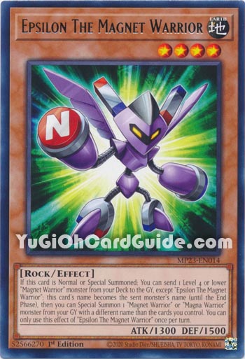 Yu-Gi-Oh Card: Epsilon The Magnet Warrior