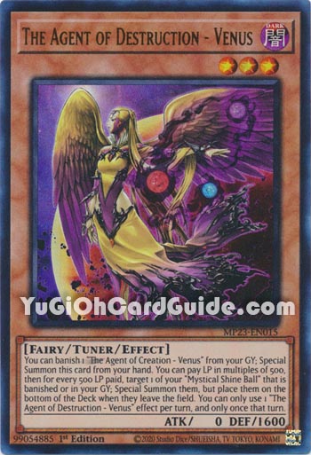 Yu-Gi-Oh Card: The Agent of Destruction - Venus