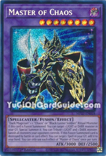 Yu-Gi-Oh Card: Master of Chaos