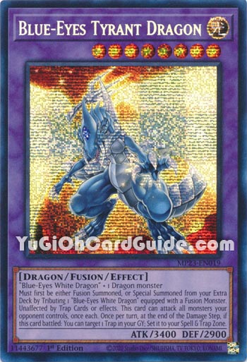 Yu-Gi-Oh Card: Blue-Eyes Tyrant Dragon