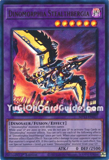 Yu-Gi-Oh Card: Dinomorphia Stealthbergia