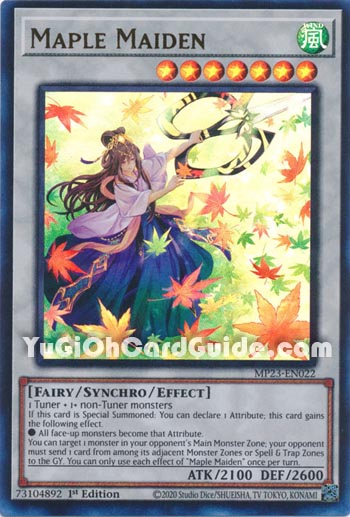 Yu-Gi-Oh Card: Maple Maiden