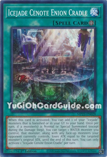 Yu-Gi-Oh Card: Icejade Cenote Enion Cradle