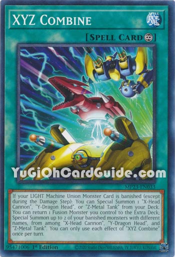 Yu-Gi-Oh Card: XYZ Combine