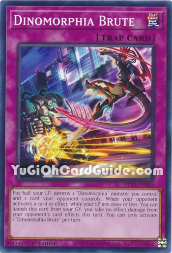 Yu-Gi-Oh Card: Dinomorphia Brute