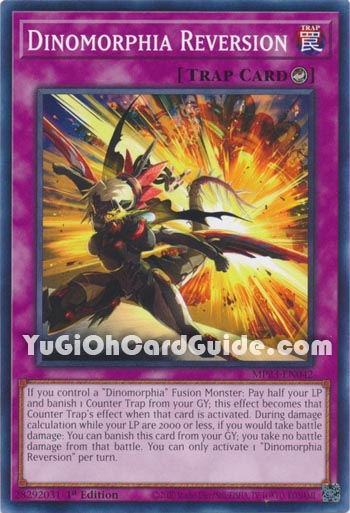 Yu-Gi-Oh Card: Dinomorphia Reversion