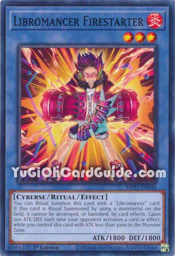 Yu-Gi-Oh Card: Libromancer Firestarter