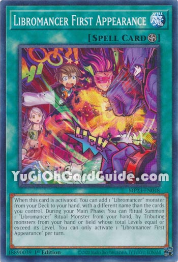 Yu-Gi-Oh Card: Libromancer First Appearance