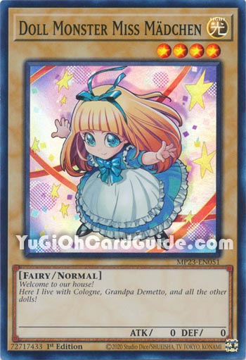 Yu-Gi-Oh Card: Doll Monster Miss Madchen