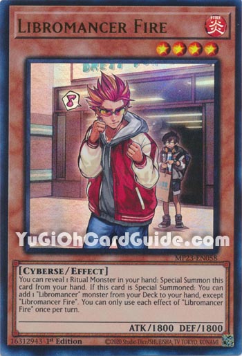 Yu-Gi-Oh Card: Libromancer Fire
