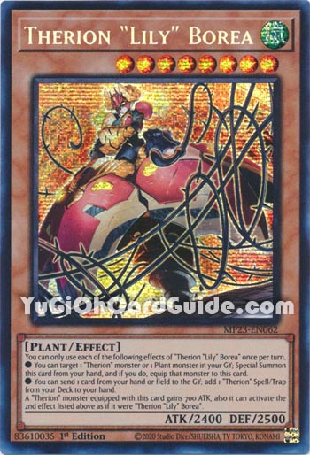 Yu-Gi-Oh Card: Therion Lily