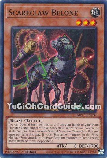 Yu-Gi-Oh Card: Scareclaw Belone