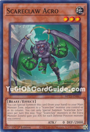Yu-Gi-Oh Card: Scareclaw Acro