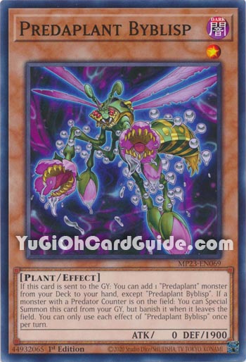 Yu-Gi-Oh Card: Predaplant Byblisp