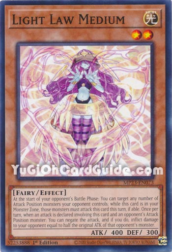 Yu-Gi-Oh Card: Light Law Medium