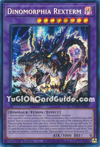 Yu-Gi-Oh Card: Dinomorphia Rexterm