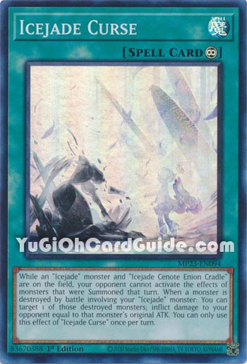 Yu-Gi-Oh Card: Icejade Curse