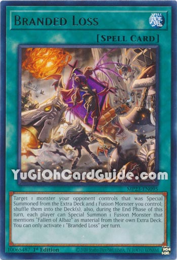 Yu-Gi-Oh Card: Branded Loss