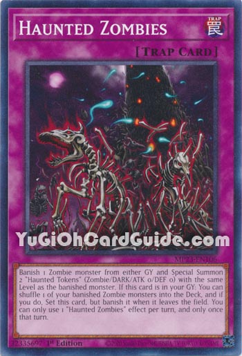 Yu-Gi-Oh Card: Haunted Zombies