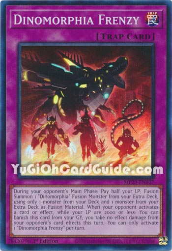Yu-Gi-Oh Card: Dinomorphia Frenzy