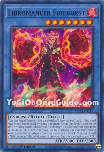 Yu-Gi-Oh Card: Libromancer Fireburst