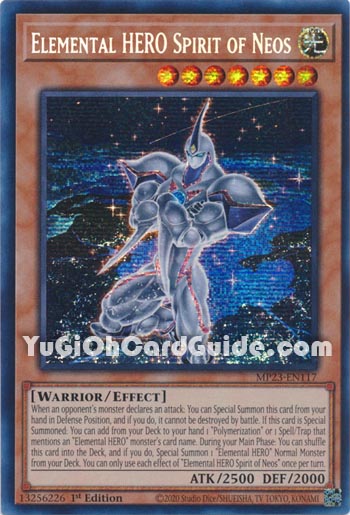 Yu-Gi-Oh Card: Elemental HERO Spirit of Neos