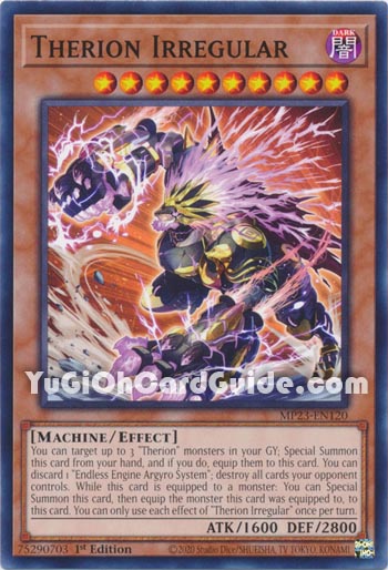 Yu-Gi-Oh Card: Therion Irregular