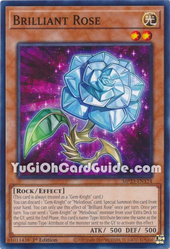 Yu-Gi-Oh Card: Brilliant Rose