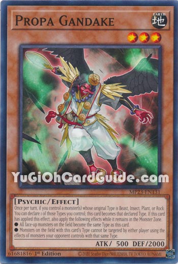 Yu-Gi-Oh Card: Propa Gandake