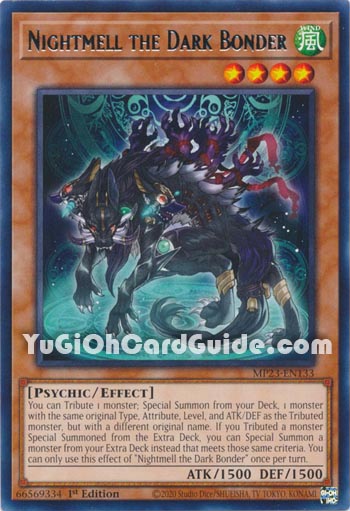 Yu-Gi-Oh Card: Nightmell the Dark Bonder