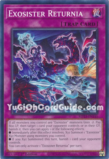 Yu-Gi-Oh Card: Exosister Returnia