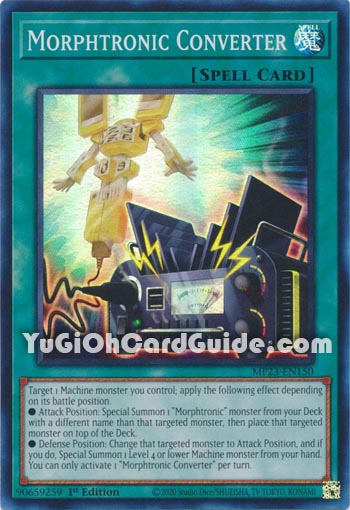 Yu-Gi-Oh Card: Morphtronic Converter