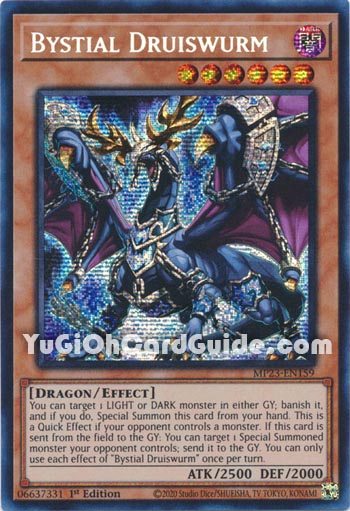 Yu-Gi-Oh Card: Bystial Druiswurm