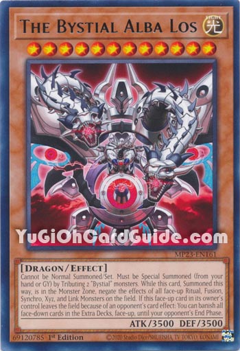 Yu-Gi-Oh Card: The Bystial Alba Los