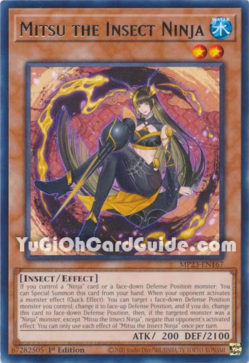 Yu-Gi-Oh Card: Mitsu the Insect Ninja