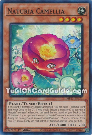 Yu-Gi-Oh Card: Naturia Camellia