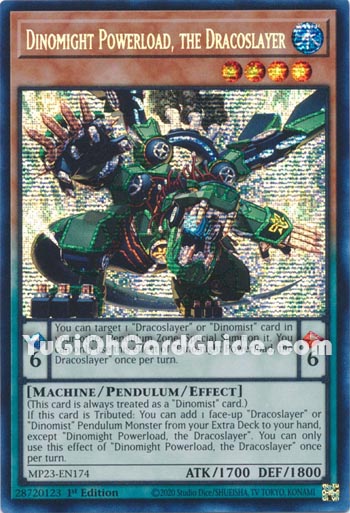 Yu-Gi-Oh Card: Dinomight Powerload, the Dracoslayer