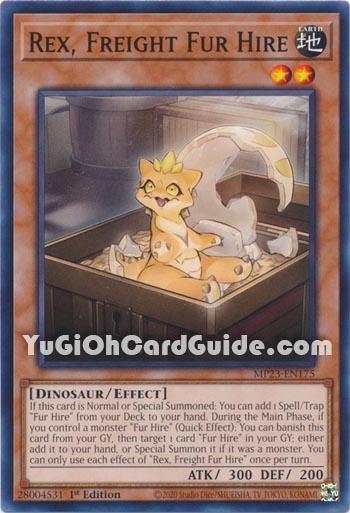 Yu-Gi-Oh Card: Rex, Freight Fur Hire
