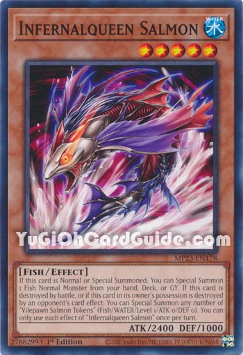 Yu-Gi-Oh Card: Infernalqueen Salmon
