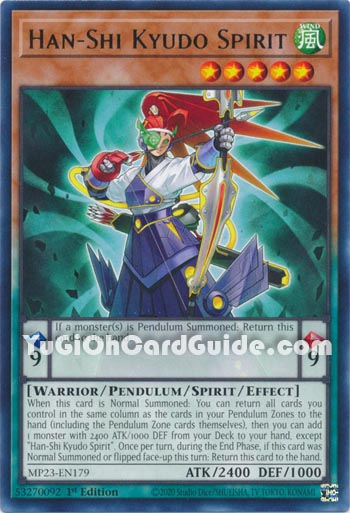 Yu-Gi-Oh Card: Han-Shi Kyudo Spirit