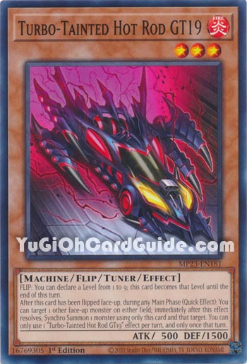 Yu-Gi-Oh Card: Turbo-Tainted Hot Rod GT19
