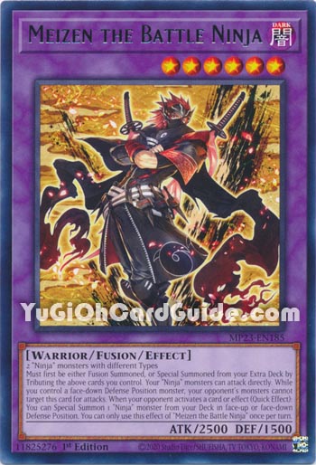 Yu-Gi-Oh Card: Meizen the Battle Ninja